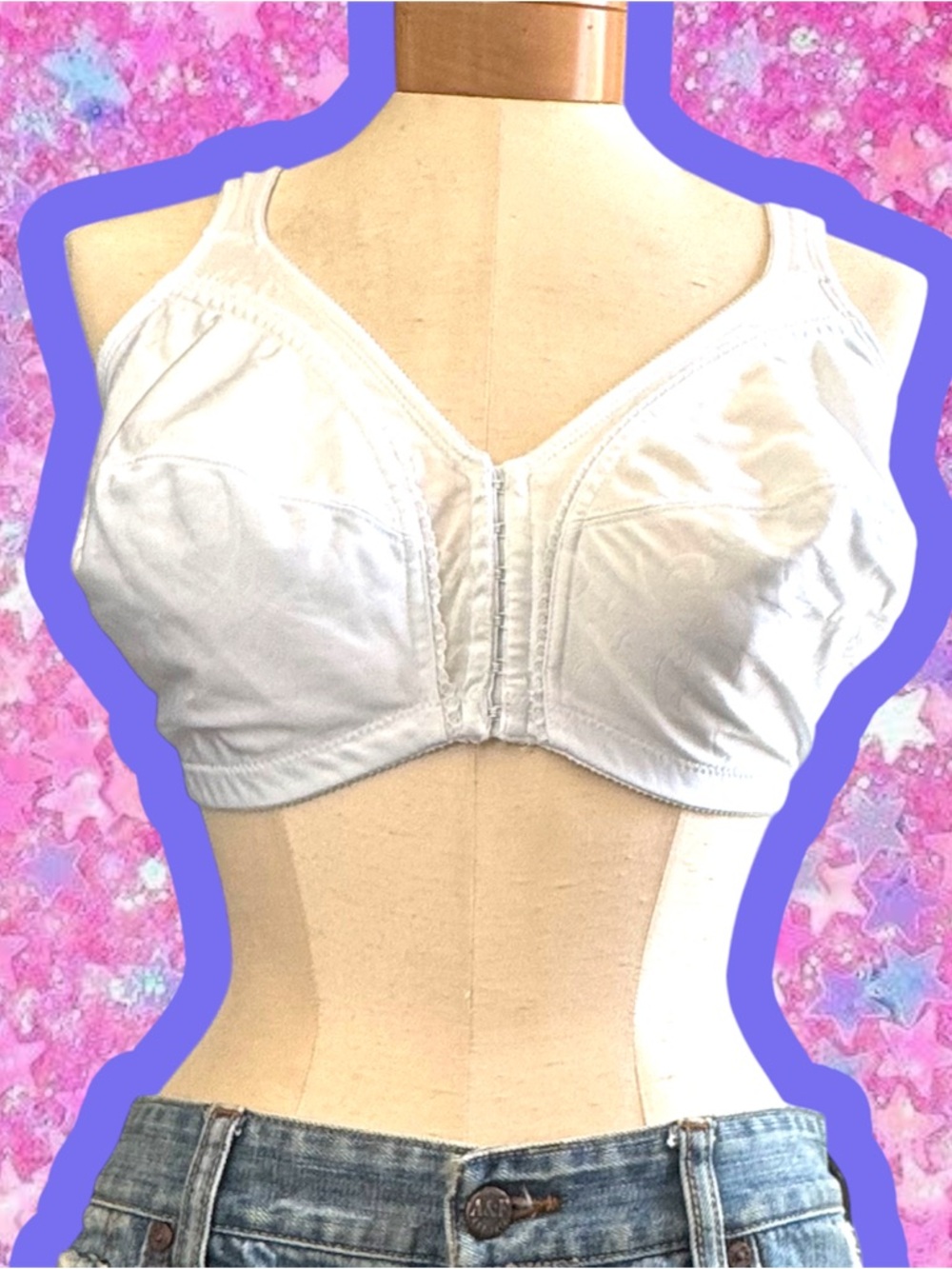 Vintage 1990s full coverage bra 40 DD vanity fair playtex lingerie underwear 40E